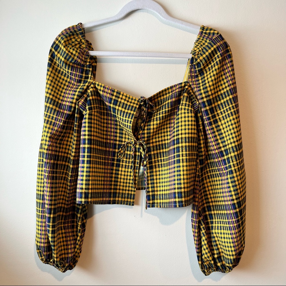 Tie front blouse